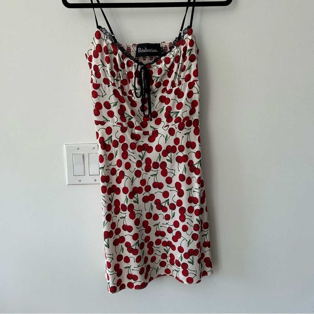 Realisation Par x Devon Lee Carlson Cherry Dress